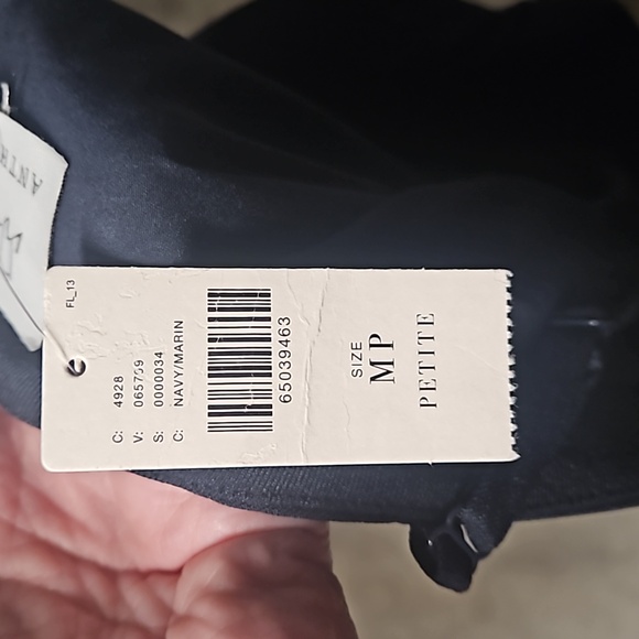 Mare Mare Cut-Out Shift Mini Dress Women Medium Petite New Navy - Picture 3 of 8